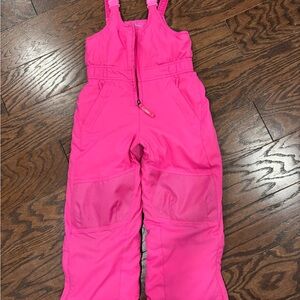 Hot Pink Insulated Overalls for Winter Activities
